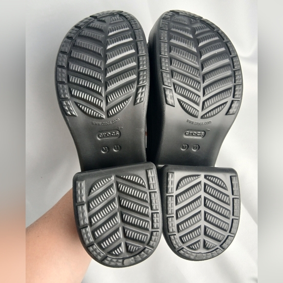 NWT CROCS SIREN Heel Clog Black Size 11 Men (Made Small) - Picture 7 of 8